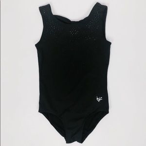 Justice Black Gymnastics Leotard